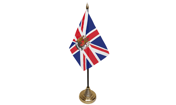 Union Jack Crest Table Flags